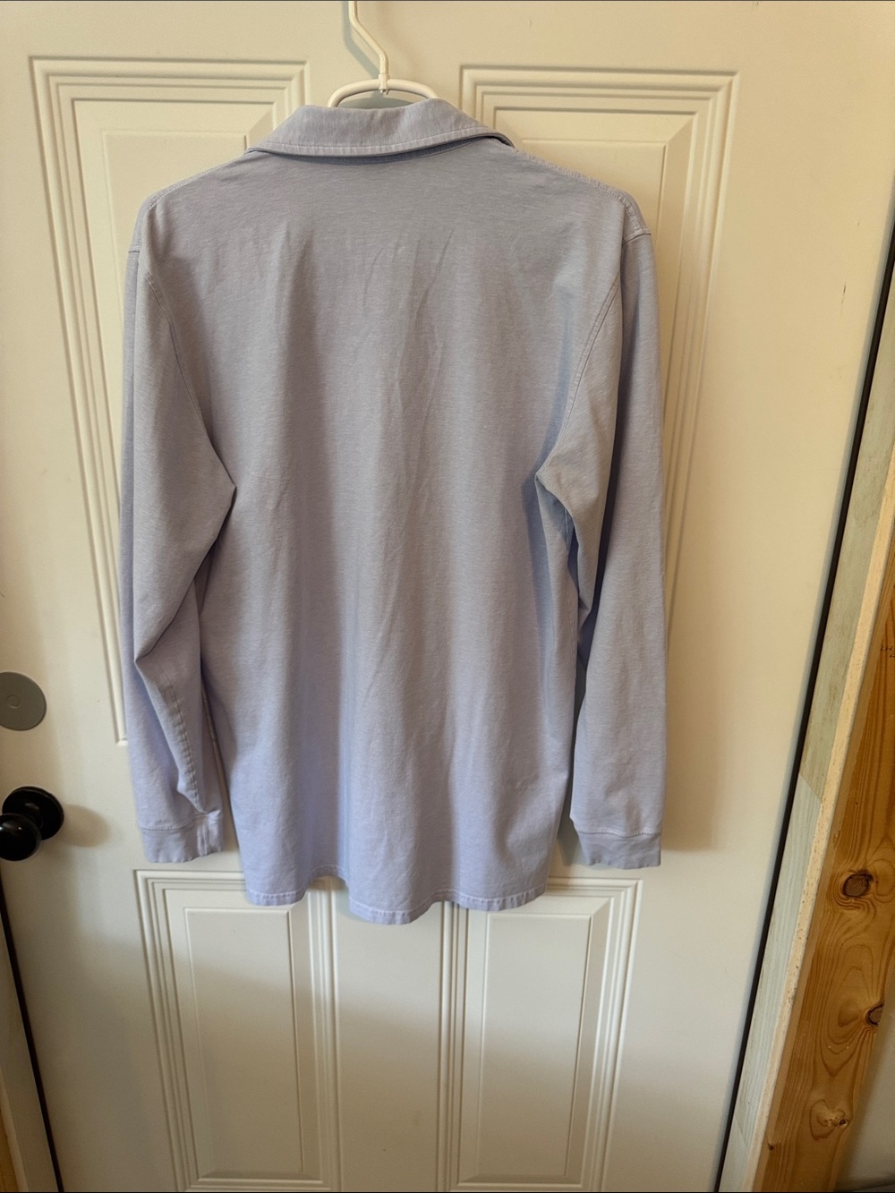 Holder was & Bourne Men’s Light Blue Long-Sleeve Polo Shirt - Picture 4 of 7